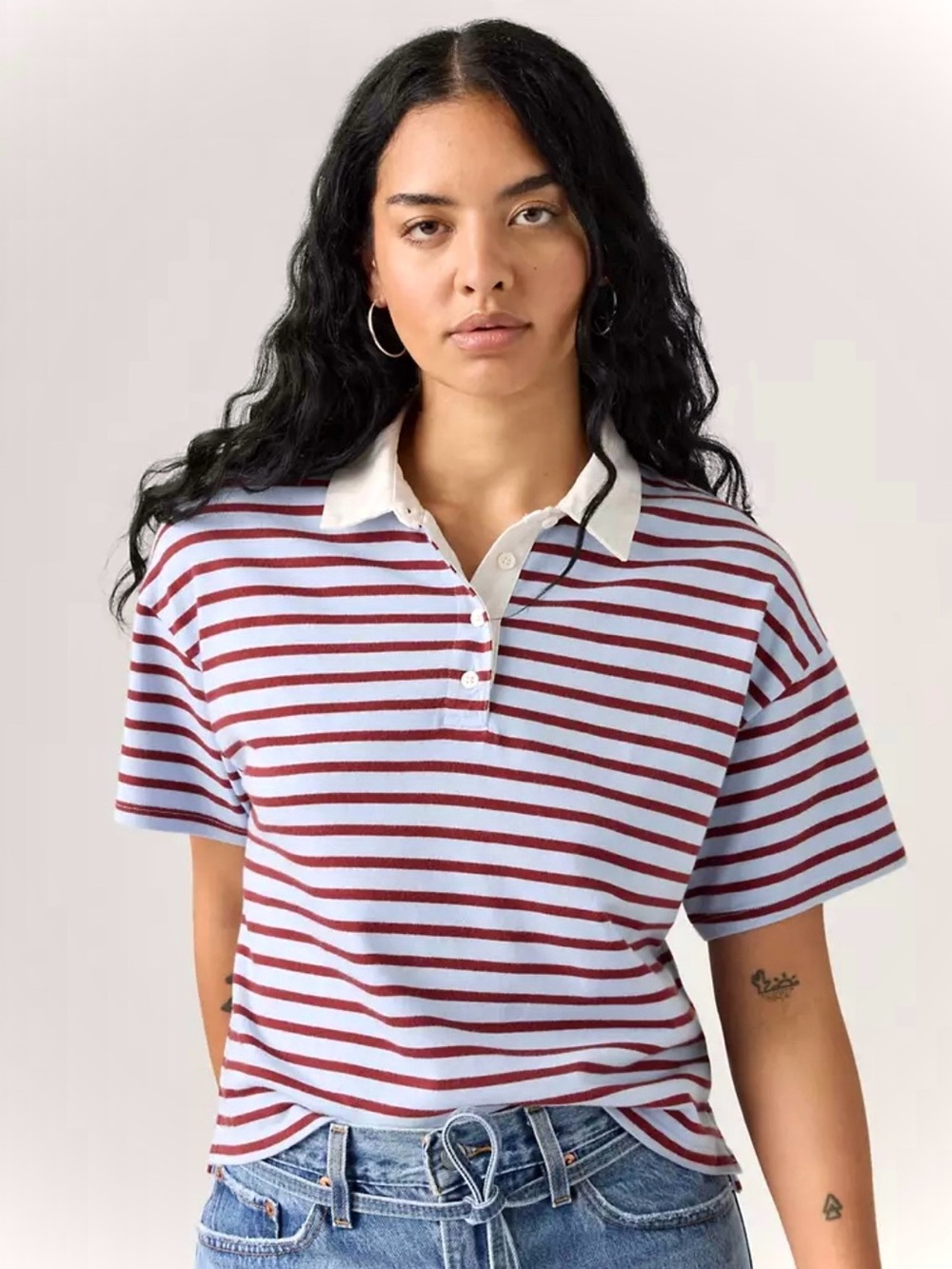 Levi’s Women’s Aires Rugby Polo Shirt size SM